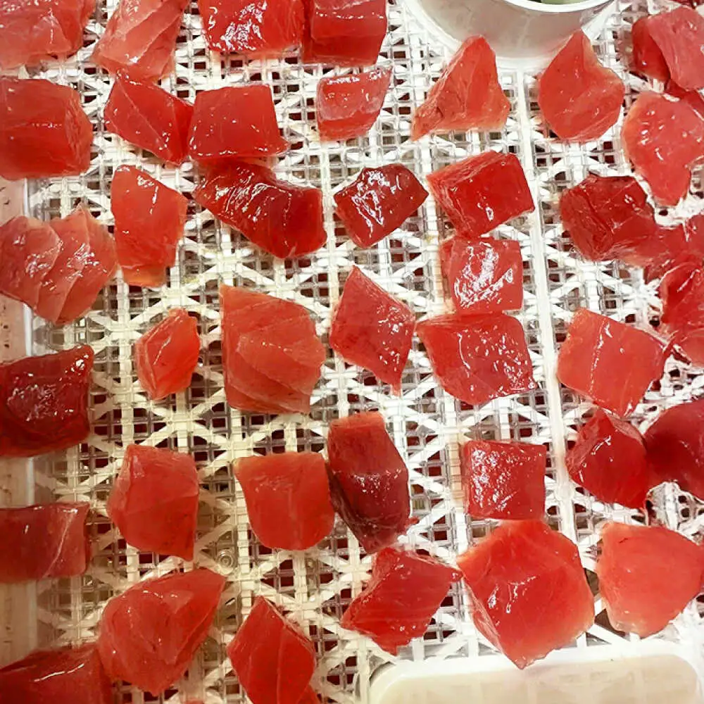 お魚屋さんの手作り 塩麹入りマグロジャーキー (3袋) お魚屋さん 手作り マグロジャーキー マグロ まぐろ ジャーキー 塩こうじ 沖縄市 / 魚商ばってん[BCCE005]