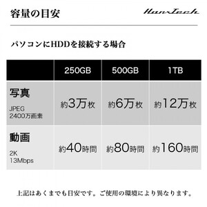 Hanx-Tech 2.5inch ポータブルHDD 500GB HT-HD53BY-500GB AOP0018