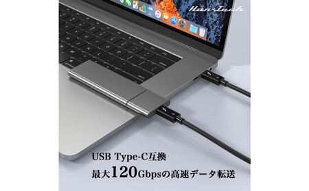 Hanx-Tech Thunderbolt 5 ケーブル 1m HT-TB542BY-1M AOP0027
