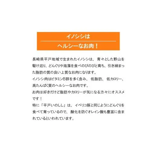 平戸いのしし モモジャーキー 4個セット 総重量120g(30g×4)