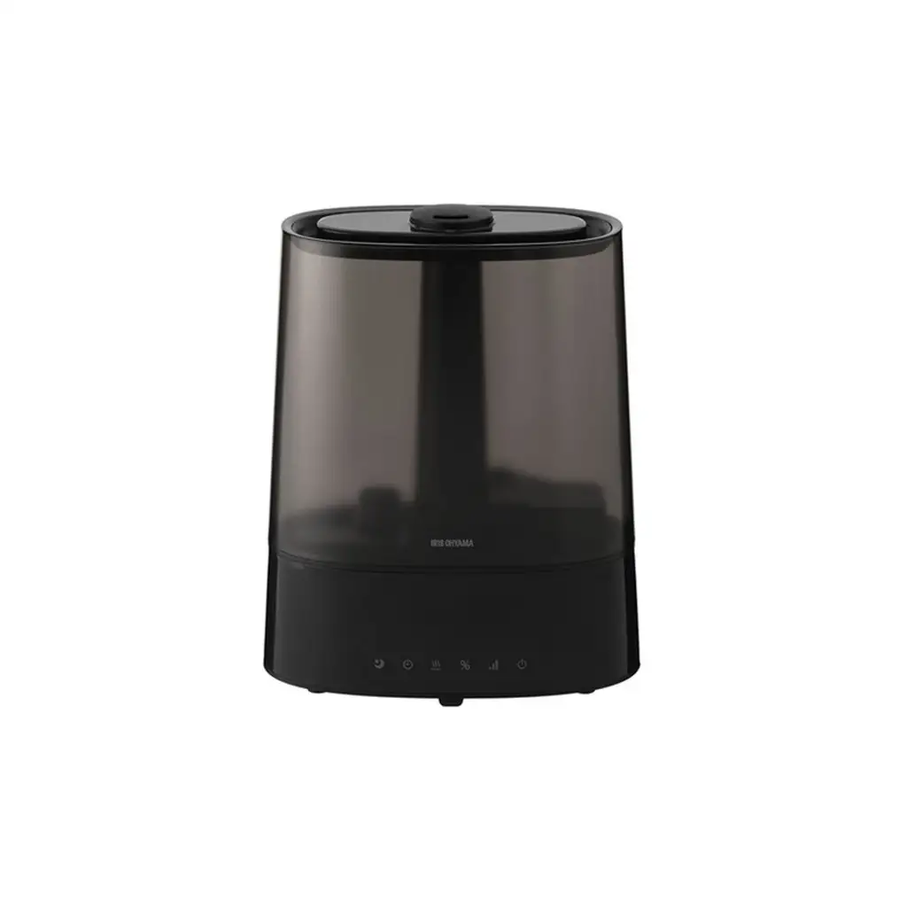 上給水超音波ハイブリッド加湿器 AHM-HUT55A-B ブラック 加湿器 アイリスオーヤマ ハイブリット加湿器 卓上 おしゃれ 6L ハイブリット式 オフィス 寝室 上から給水 上部給水 タンク付き デジタル表示 おやすみモード
