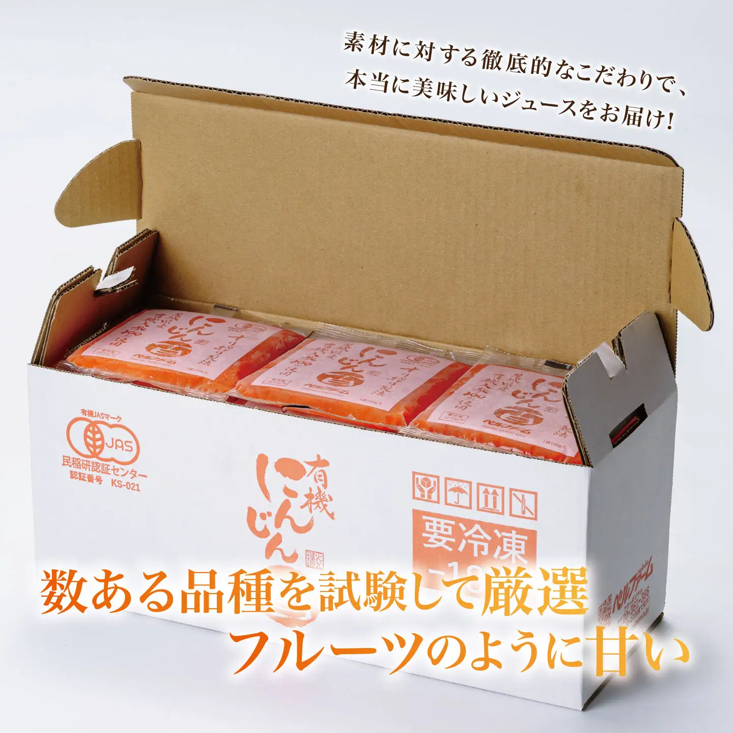 【6ヵ月連続】 にんじんジュース 100％ 100g 30袋 にんじん