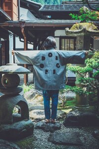 【ODORIGI official】印半纏（gray）