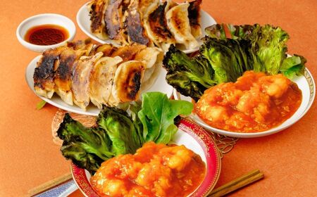 海老のチリソース煮 / 餃子 | 冷凍 餃子 エビチリ 中華