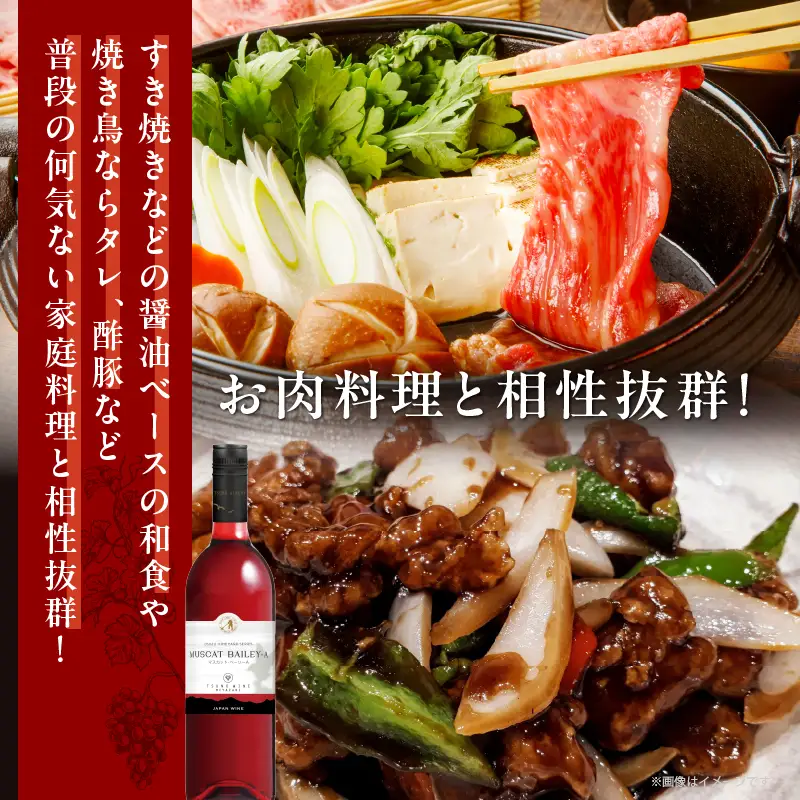 【数量限定】マスカット・ベーリーA 2本セット ワイン 酒 飲料 アルコール 国産_T014-0545