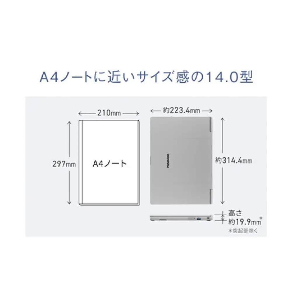 Panasonic パナソニックレッツノートFC/ジェットブラック CF-FC6ASBCP●