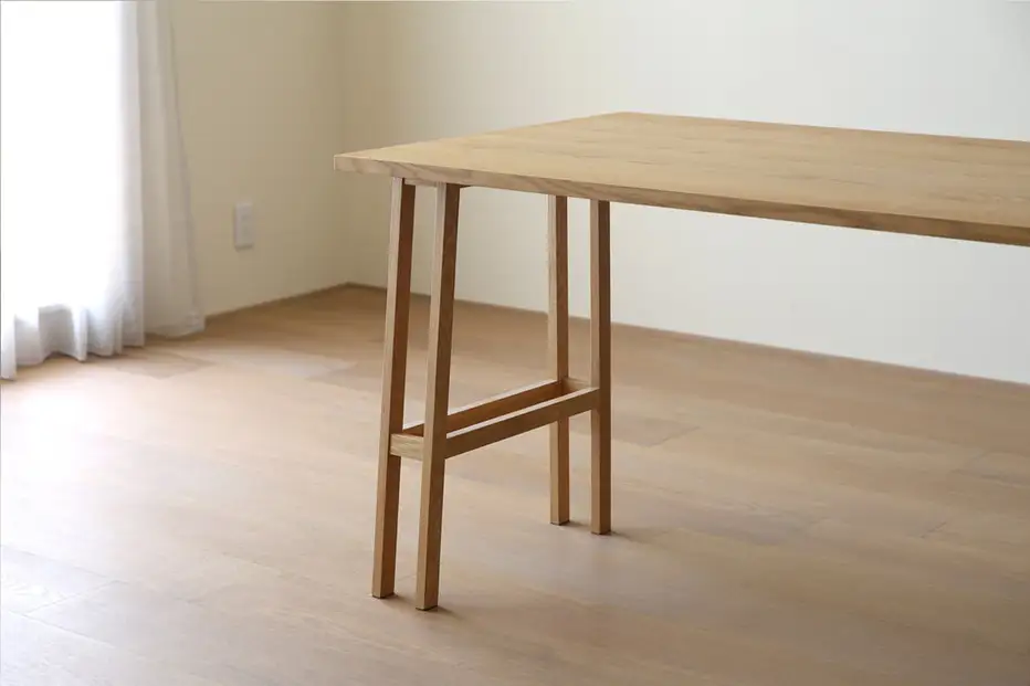 【開梱設置】高野木工 プレーンデスク SET1 オーク（W90×D55cm）【10年保証】