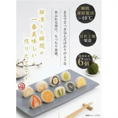 フルーツ大福KAJITSUDO 季節のフルーツ大福6個セット【配送不可地域：離島】【1681022】