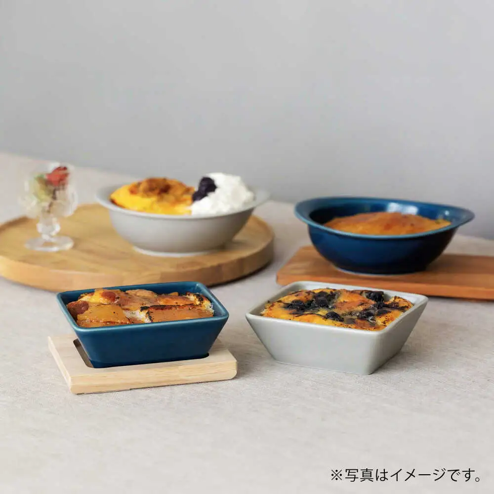 【波佐見焼】OVENWARE スクエア S〈ブルー〉 2点セット【西海陶器】[OA510]