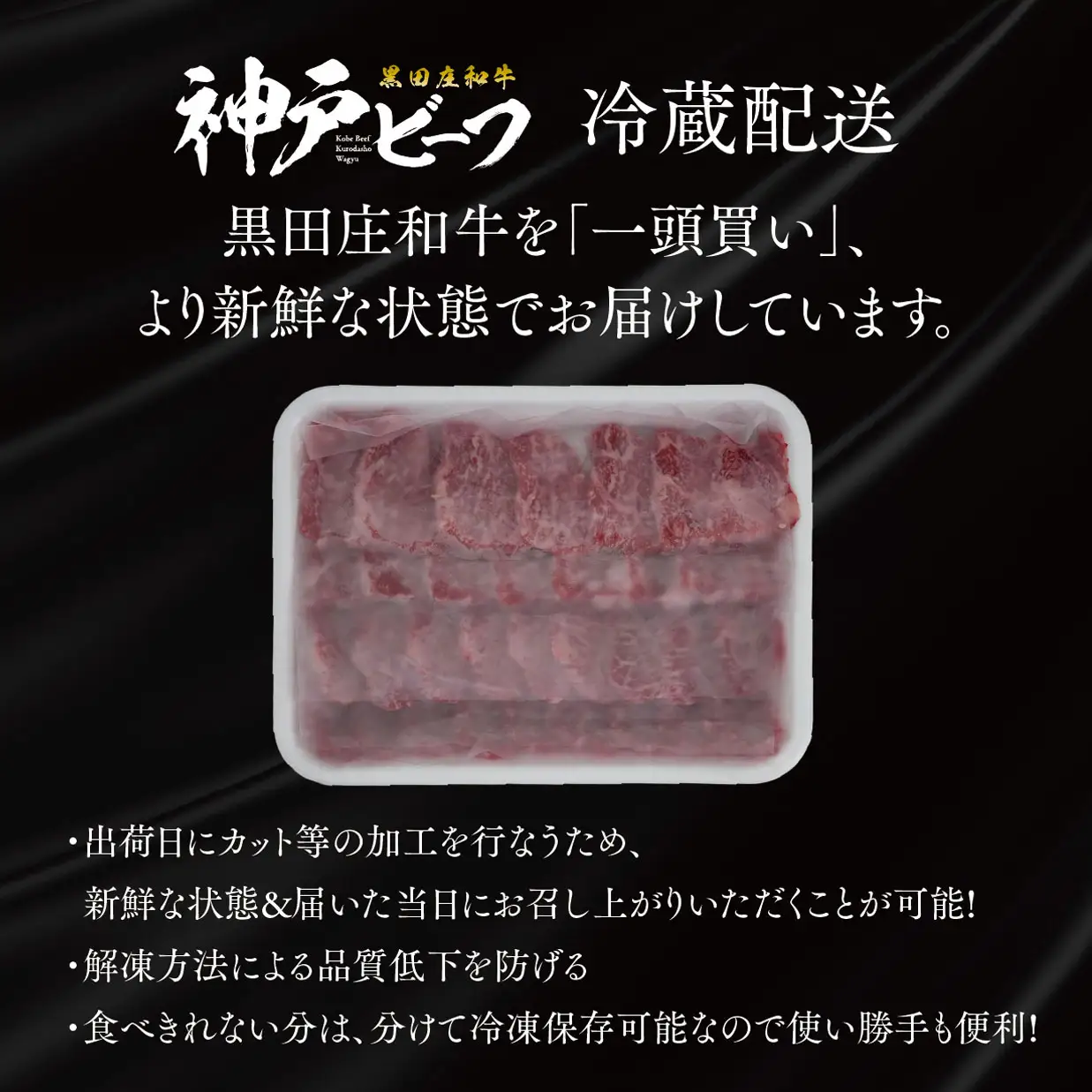 【神戸牛】焼肉用赤身モモ:1㎏【最短7営業日発送】黒田庄和牛【冷蔵】(tokusan-4)