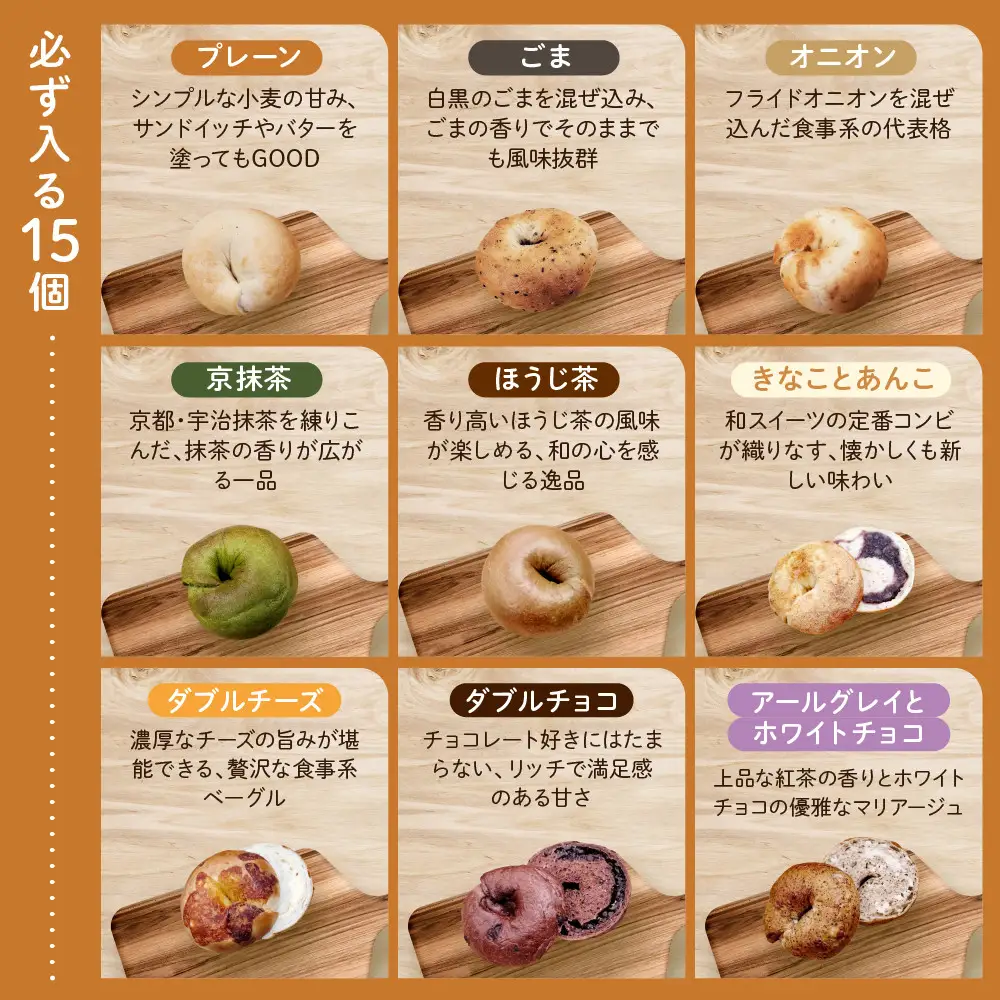 ベーグル バラエティセット20個入 パンパンパンパン CHABON
