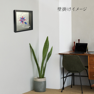 壁飾り ガラスアート 花 インテリア プレゼント 壁飾り