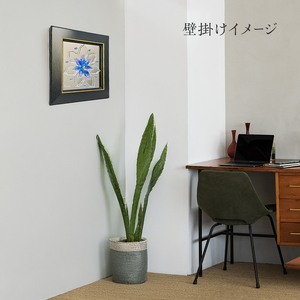 壁飾り ガラスアート 花 ハンドメイド 壁飾り