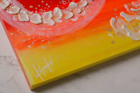 【京阪百貨店厳選】坂本 幸雪　シュガーアート（玲瓏）　F6サイズ：410×318㎜_OS048-0043-5