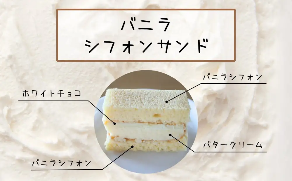 【Cafe悠花】紅白シフォンサンド　6個セット
