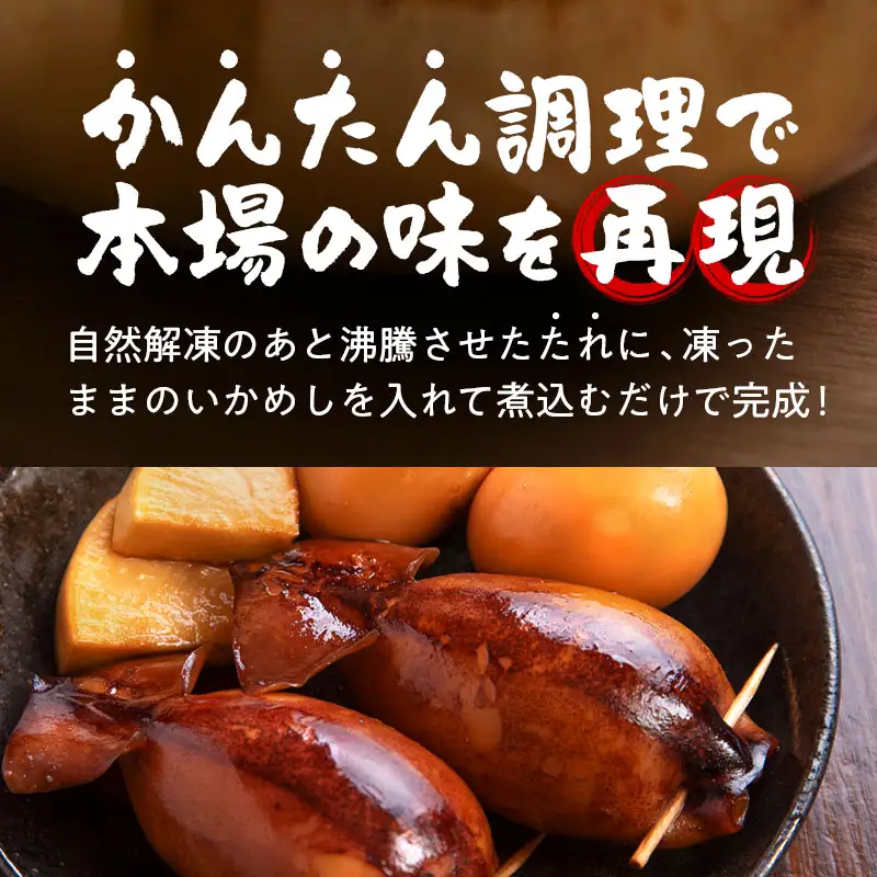 冷凍生いかめし10尾入たれ付調理セット イカ 烏賊 魚介 海産物 海鮮 食品 北海道 森町 mr1-1145