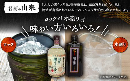 奄美 でしか造れない 黒糖焼酎 太古の黒うさぎ 25度 720ml ＆ 弥生ゴールド 40度 720ml 2本入セット A185-030 焼酎 酒 お酒 アルコール 黒糖 本格焼酎 弥生 受賞 金賞受賞 ロック 水割り お湯割り 美味しい 川崎商店 ふるさと納税 鹿児島 奄美市 おすすめ ランキング プレゼント ギフト