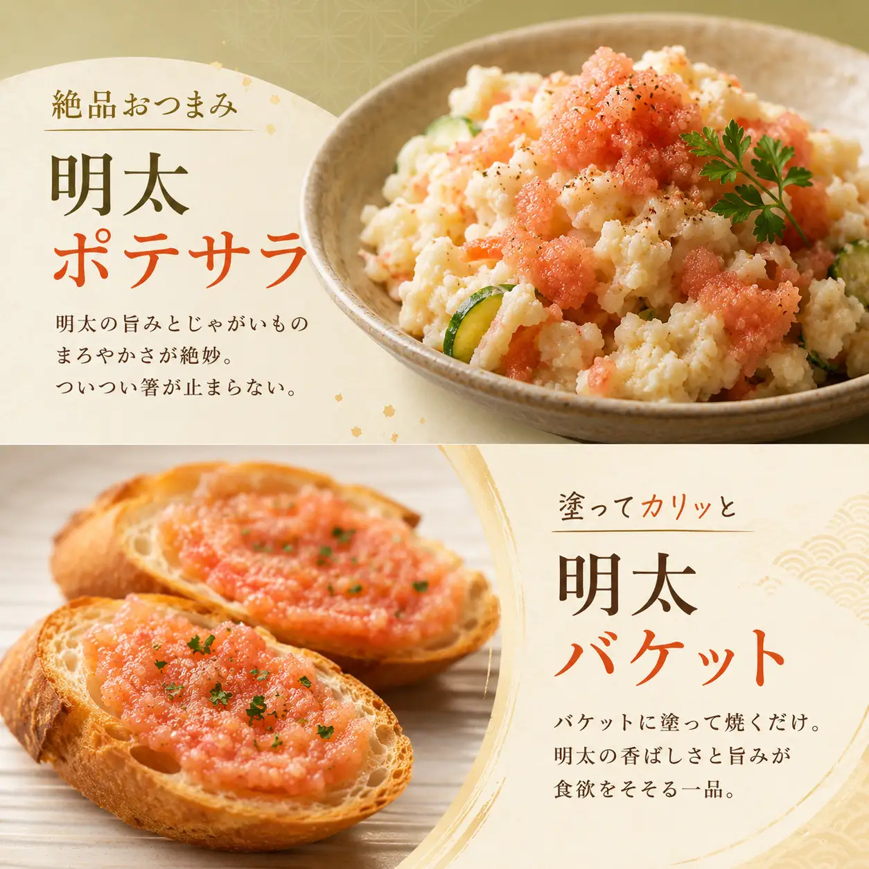 かねふく絞って使える「つぶ明太」1kg（500g×3袋） [M961-1]