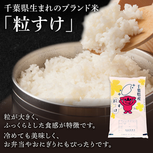 ＜6か月定期便＞ 千葉県産「粒すけ」白米 5kg×6か月連続 計30kg tst006_r8