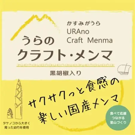 【国産メンマ】サクサクとした食感が楽しい♪かすみがうら産「うらの クラフト・メンマ」100g×2PC【1697558】