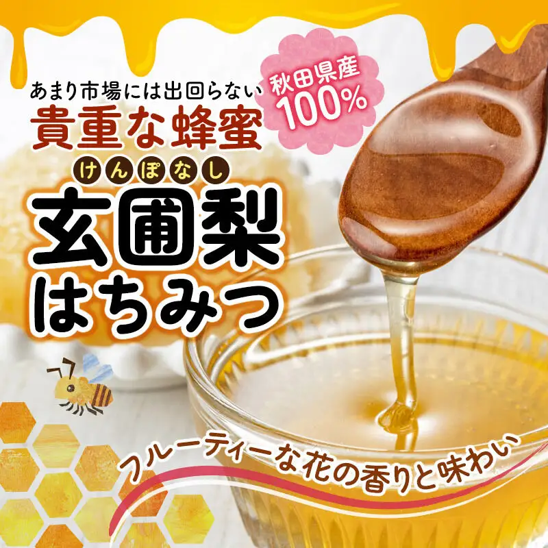 【新蜜】小松養蜂場 はちみつ 秋田県産 100％ 玄圃梨蜂蜜 1kg×3本 ピッチャー付
