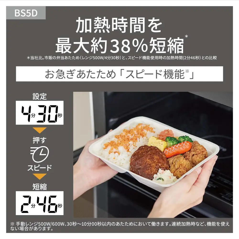 パナソニック オーブンレンジ ビストロ NE-BS5D-K 容量26L ブラック