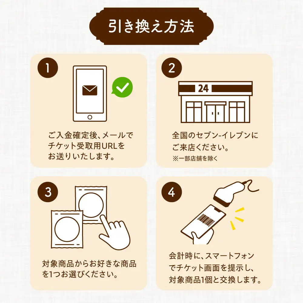 【メールで届く】明治ガルボチョコ ポケットパック3種から選ぶ 『コンビニ交換専用チケット 6個交換（セブン-イレブン）』[AOES006]