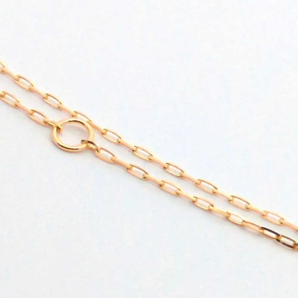【18金イエローゴールドネックレス グリームカット長小豆0.2 40cm】｜18金 k18 イエローゴールド ネックレス