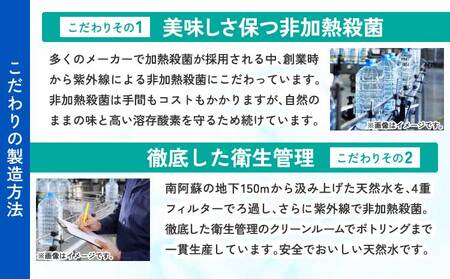 【3ヶ月定期便】熊本のおいしいお水 阿蘇のメイスイ 2L×12本（2ケース）