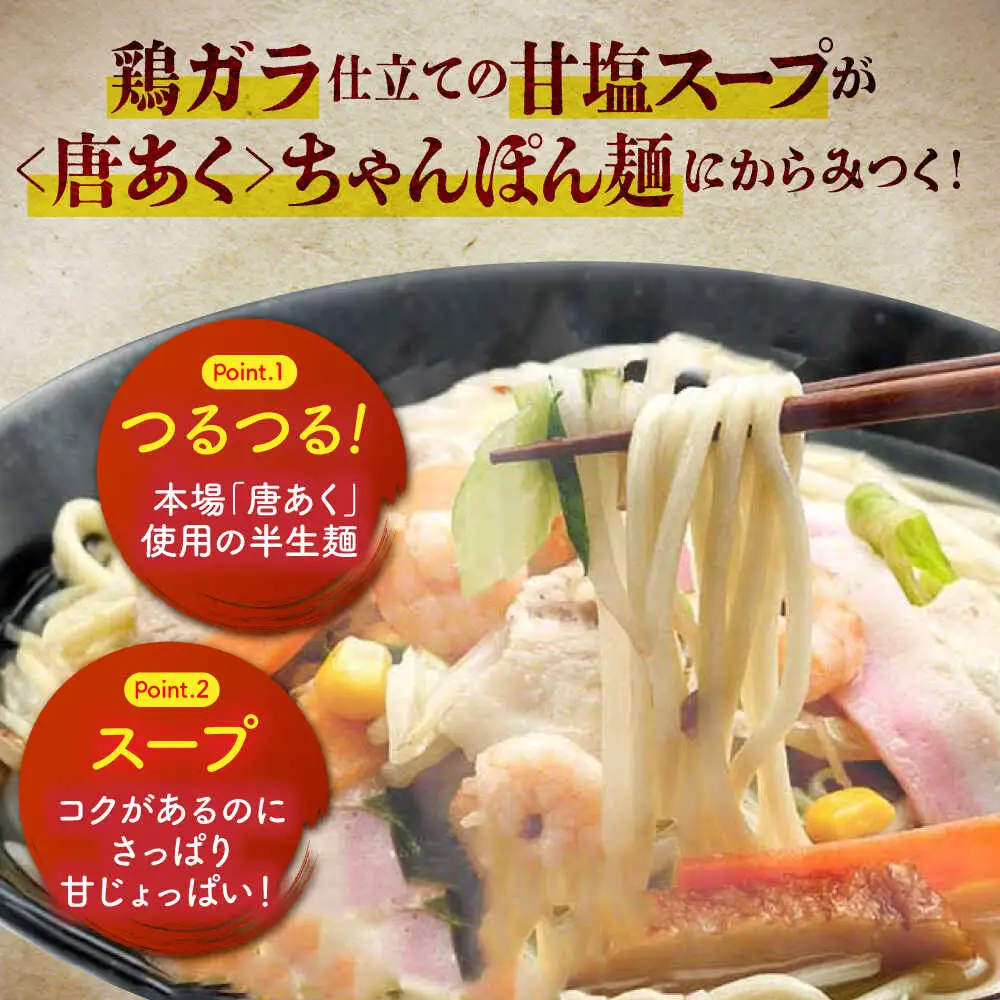 厚生ちゃんぽん スープ付 9食セット(3食セット×3) / 長崎ちゃんぽん ちゃんぽん チャンポン ちゃんぽん麺 めん 麺 麺類 スープ スープ付き 長崎 / 諫早市 / 株式会社白雪食品[AHAI012]