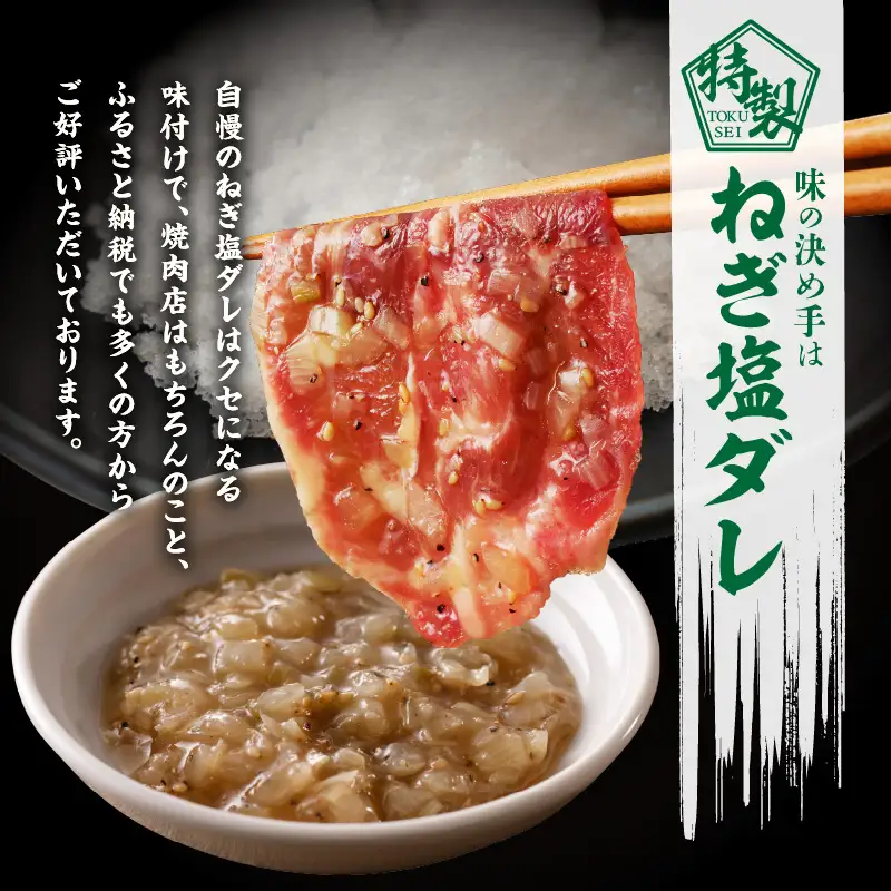【分けて届く定期便】ねぎ塩 牛たん（成型）合計 1kg 小分け 250g×4【全2回】
