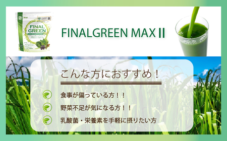 ファイン・ラボ ファイナルグリーンMAX Ⅱ300g | スーパーフード　アサイー　食物繊維　乳酸菌　青汁