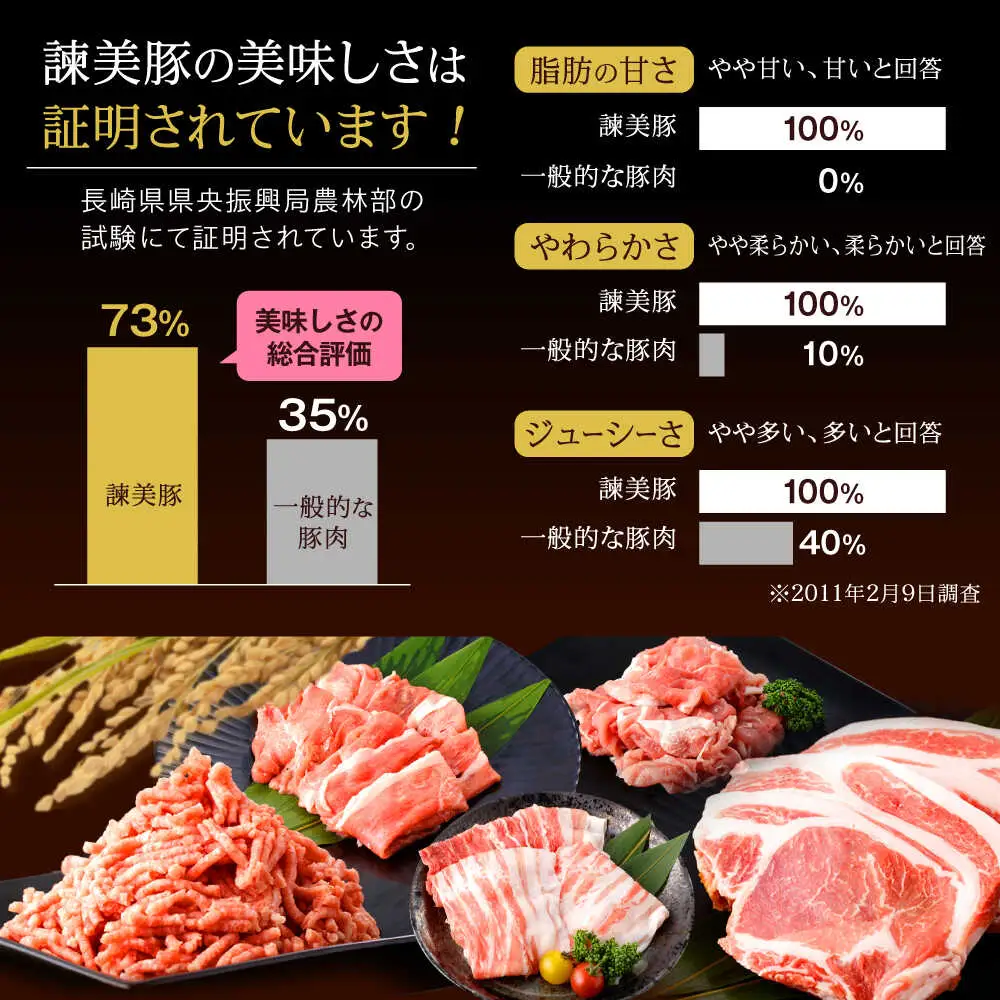 【12回定期便】＜特Aのブランド米で育てた＞黒豚諫美豚プレミアム100 5種セット 計1.2kg( ロースステーキ バラ モモ 切り落とし ひき肉 ) / 豚肉 ロース ステーキ 挽き肉 ミンチ / 諫早市 / 株式会社土井農場[AHAD113]