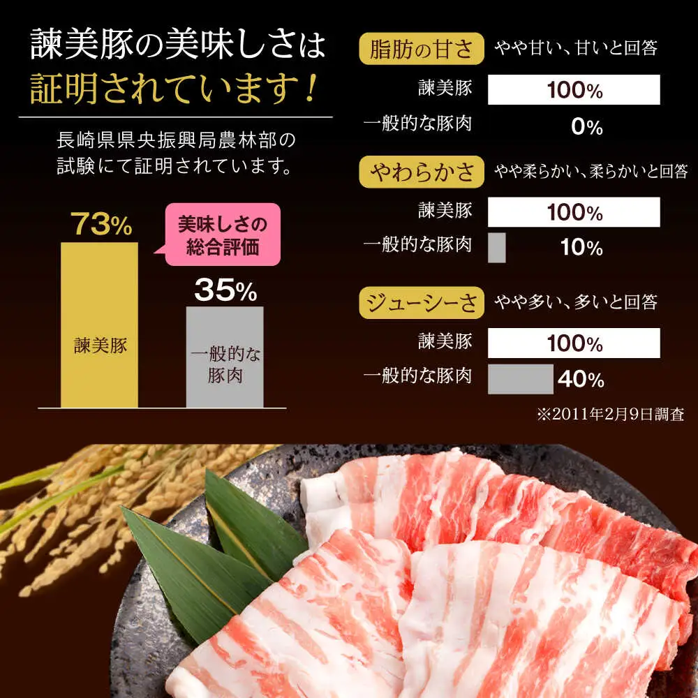 【6回定期便】黒豚諫美豚プレミアム100 バラ肉 しゃぶしゃぶ用 500g(250g×2P) / 豚肉 ぶたにく バラ ばら 豚バラ シャブシャブ しゃぶしゃぶ / 諫早市 / 株式会社土井農場[AHAD115]