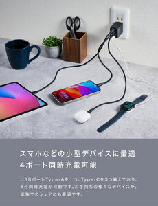 NovaPort QUAD II 67W 3C1A(ホワイト)｜CIO 急速充電器 [2532]