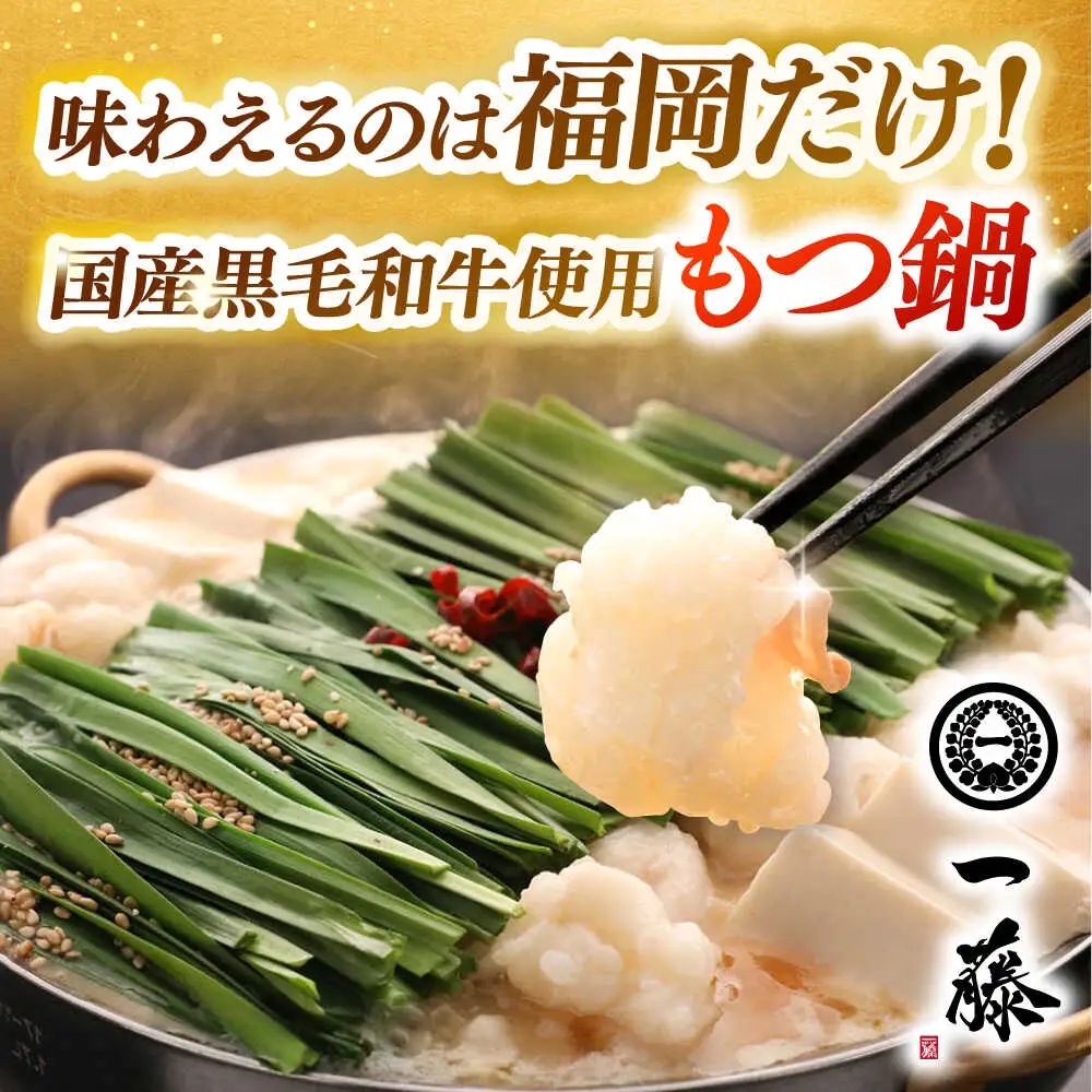 【全2回定期便】 【一藤】 もつ鍋味噌味 4〜6人前 × 博多華味鳥 水炊き 6〜8人前 [ABZY019]