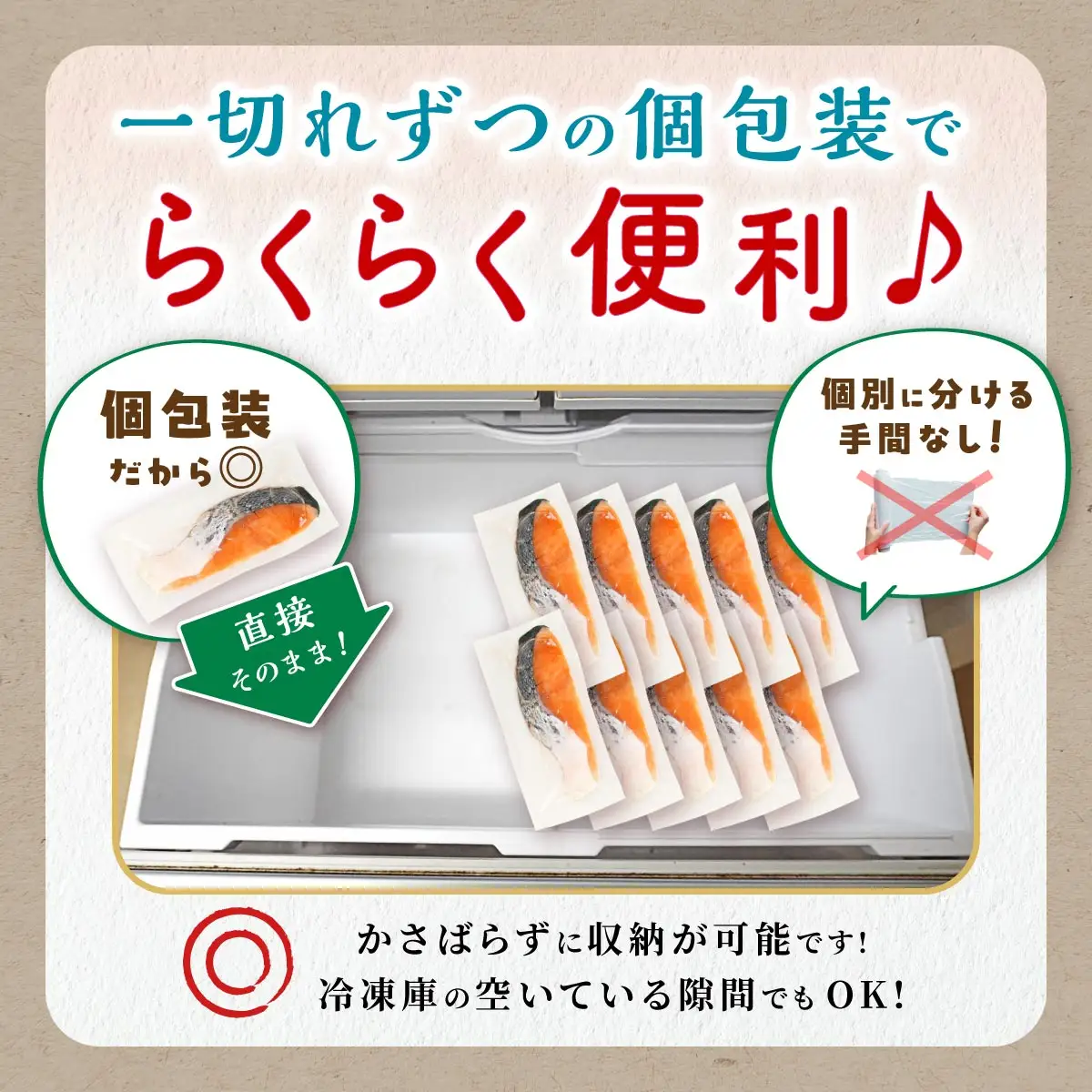 【訳あり】アトランティックサーモン 塩切身 小分け包装【1kg】_T010-1691