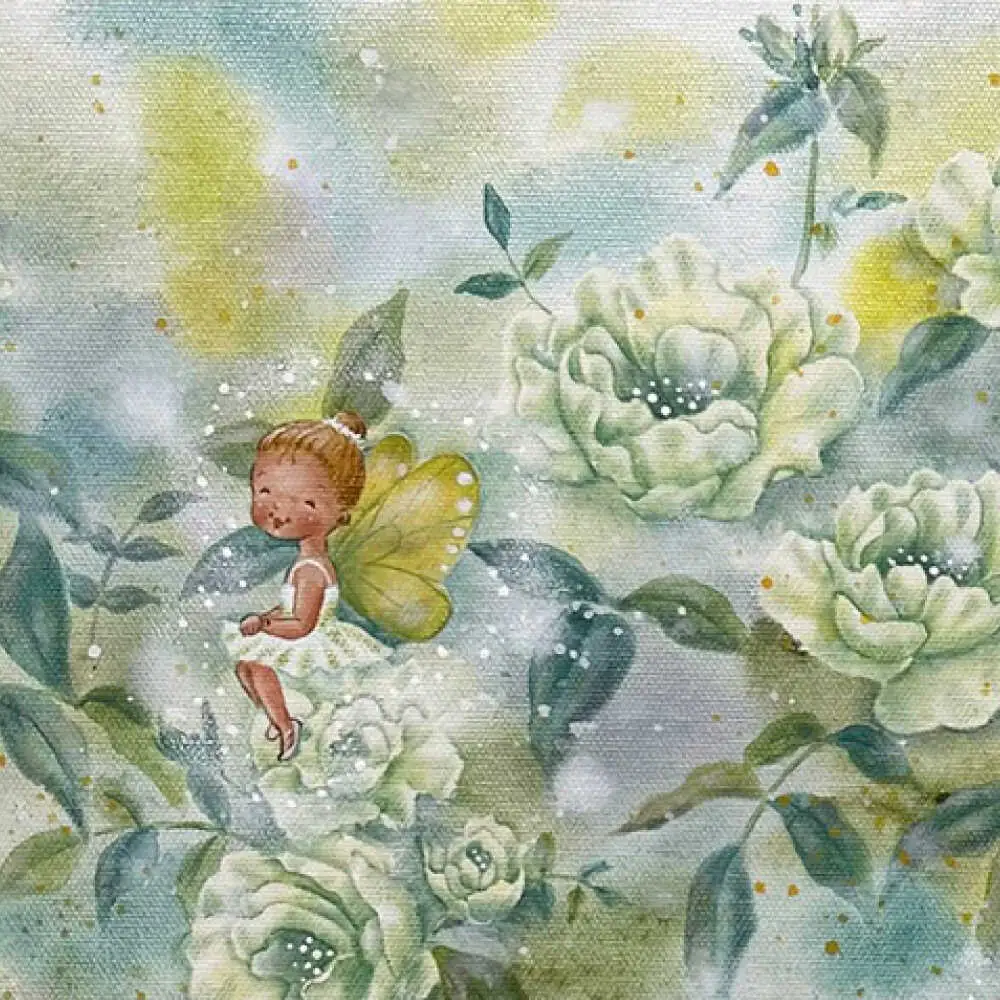 【一点物】絵画「白いバラの茂みにて」 糸島市 / 工房はーべすと[AYA083]