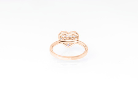 ダイヤモンド リング フラットハートL 0.5ct K18 ピンクゴールド 指輪 リング ジュエリー ダイヤ 18金 山梨 H-4819PG SWCI006-pg