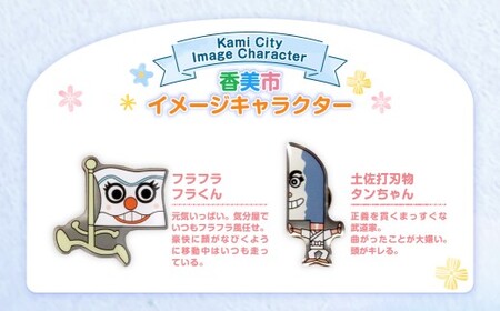 香美市イメージキャラクターピンバッジ（土佐山田町4種セット） ピンバッジ バッジ やなせたかし やなせたかし先生デザイン 香美市限定 ふるさと納税限定 高知県 香美市