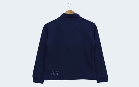 レディースエアライトロングスリーブモックネックシャツ/ネイビー/LLサイズ ゴルフウェア ゴルフ レディース ロゴカラー モックネック 紺色 おしゃれ コーデ｜石川県 小松市【有限会社ドオム】