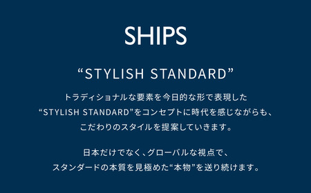 SHIPS コットンタイプライターNEWビッグシャツ 【 オフホワイト 36 】