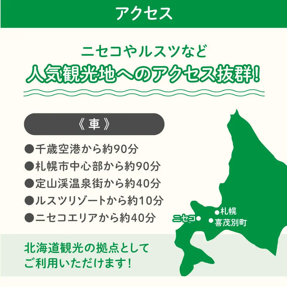 【冬季予約】簡易宿泊所 きもべつ 2名様分 / 宿泊券 北海道 旅行 観光 スキー スノーボード [AJAL006]
