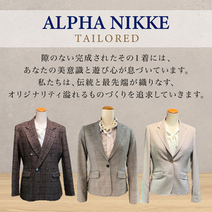 レディースジャケット(ウール混)《 ジャケット レディースジャケット オーダースーツ オーダーメイド ファッション 》【2523Q05118】