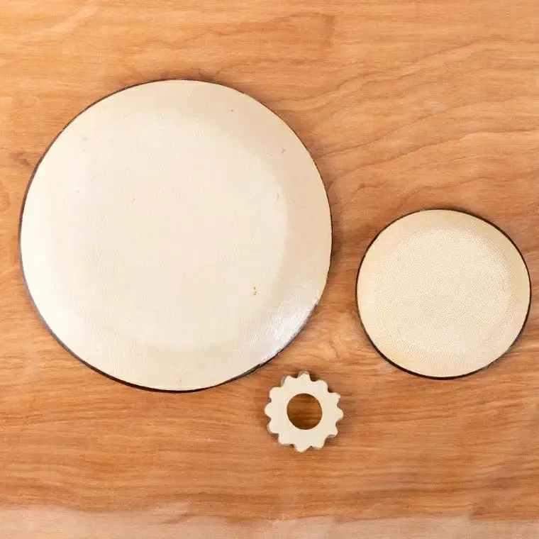 ゴーヤーの3点食器セット（丸）
