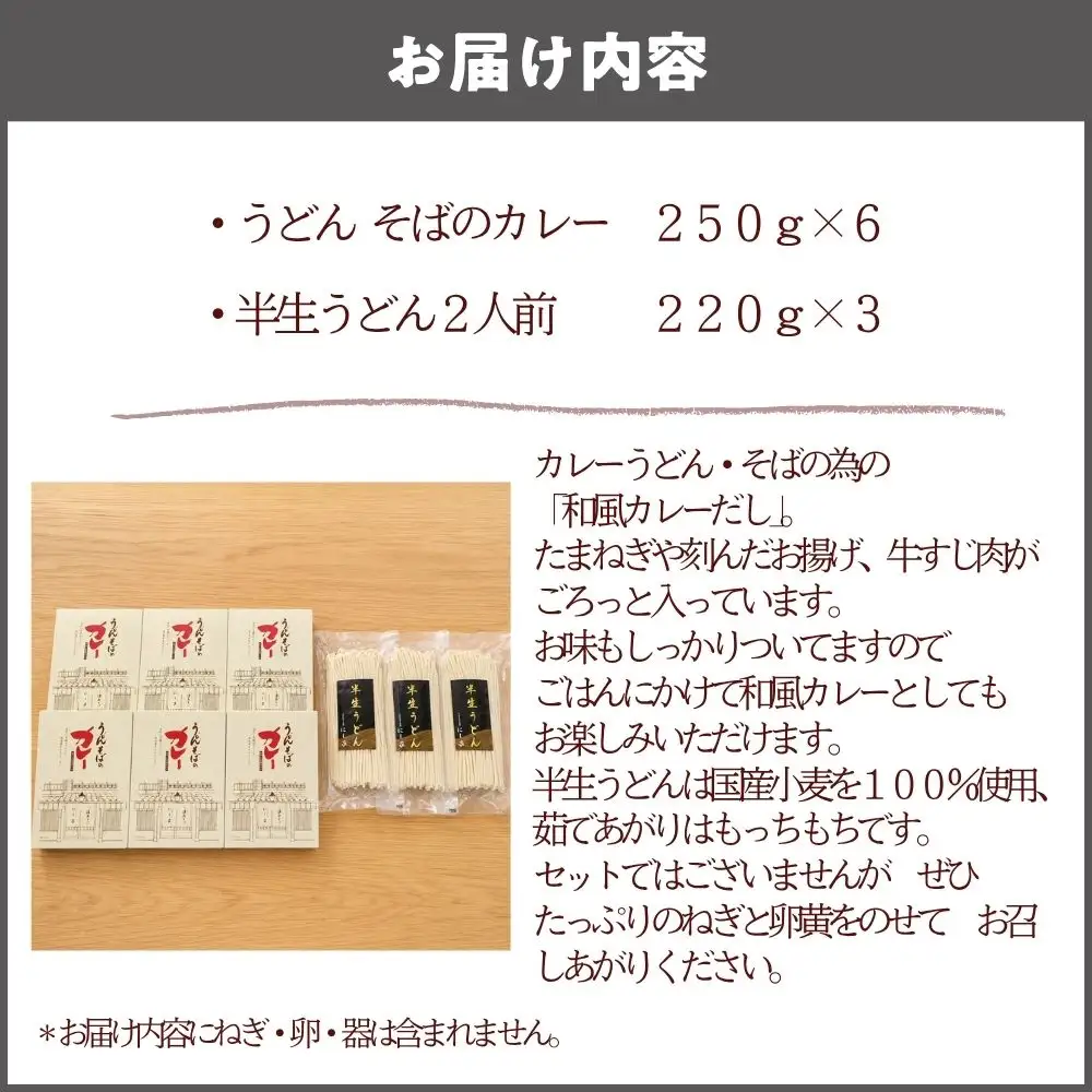 和風カレーと半生うどん６人前セット うどん カレー_OS297-0003-02