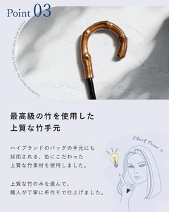 ロサブラン [ベージュ] 日傘 2段 折りたたみ傘 50cm シングルフリル 曲がり手元 (傘袋付) 