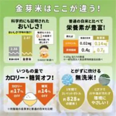 【毎月定期便】【4.5kg】金芽米 4.5kg×1袋(無洗米)　金芽米計量カップ付全2回【4081929】