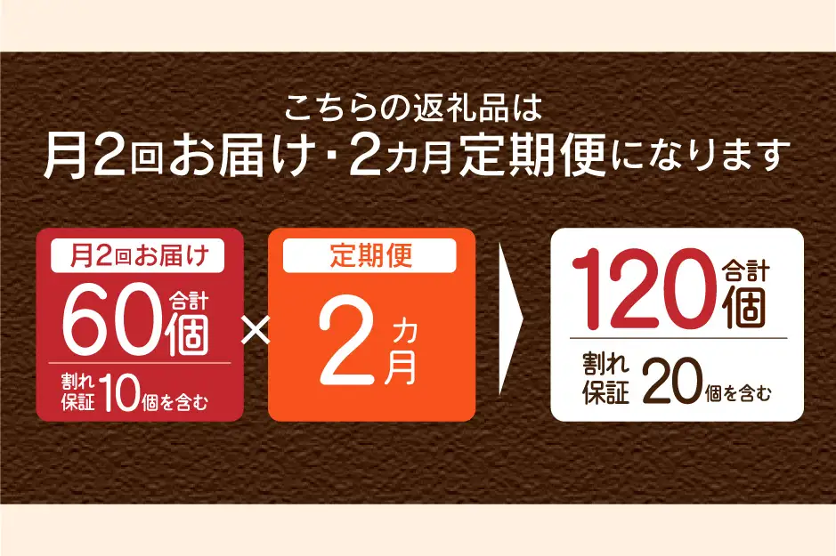【ふるなび限定】【月2回お届け・2ヶ月定期便】”忍野の卵”コクの赤玉30個×4回 ※割れ保証含む　FN-Limited-SP
