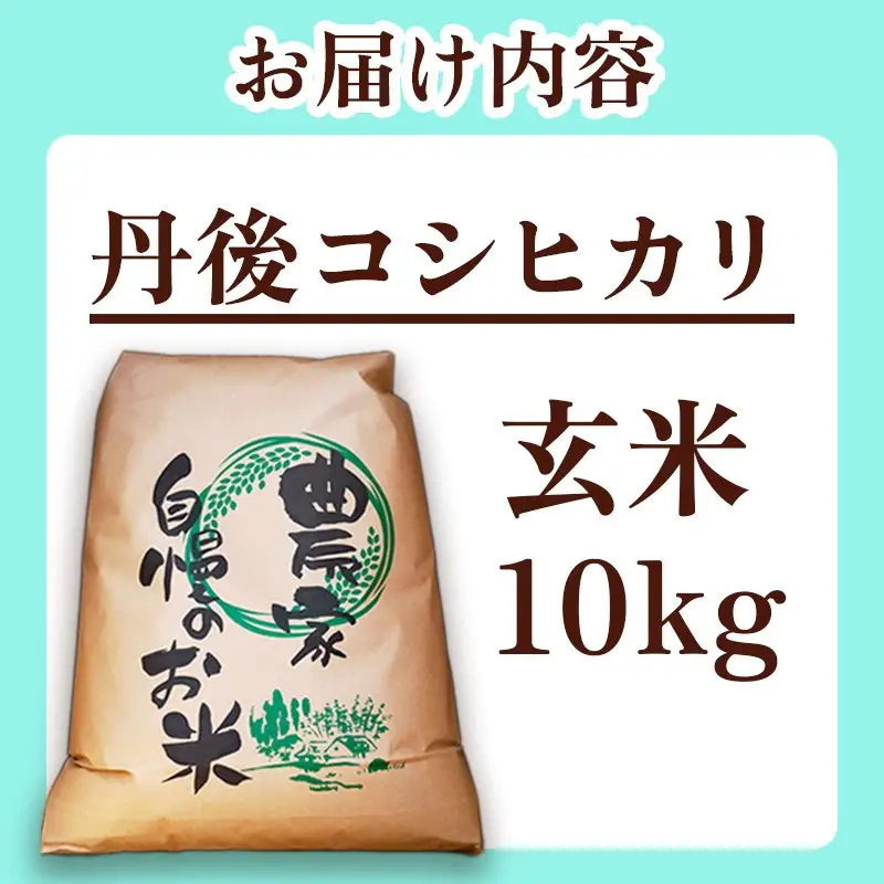 2026年産 【先行予約】2026年産 京丹後産コシヒカリ 玄米10kg コシヒカリ